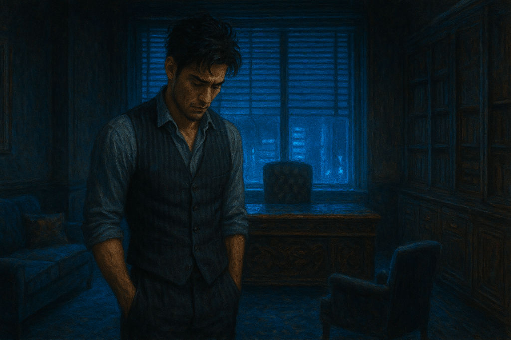 Karasu in the back office.