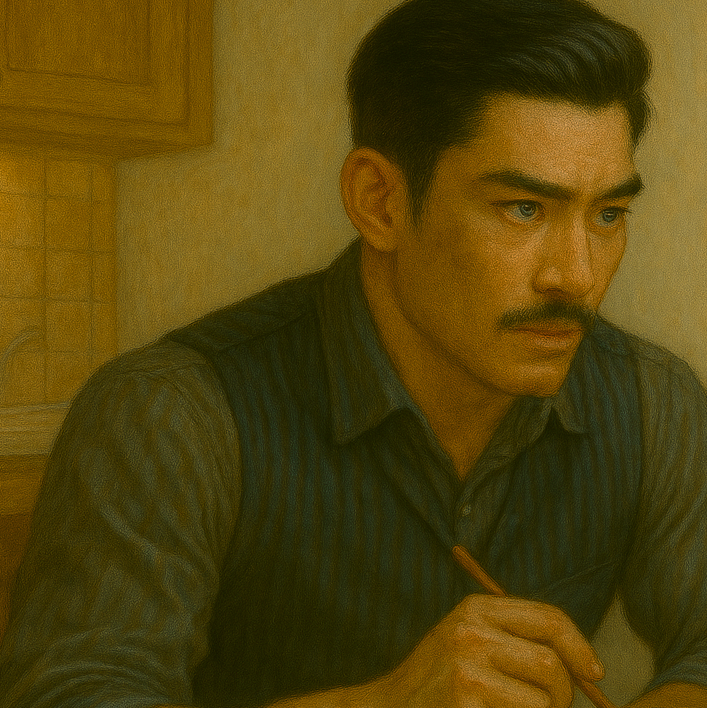 Karasu at the dinner table