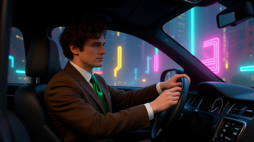 Cillian Kelly behind the wheel.