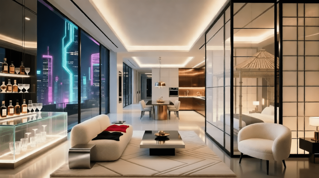 Rei's Kuroda Plaza penthouse.