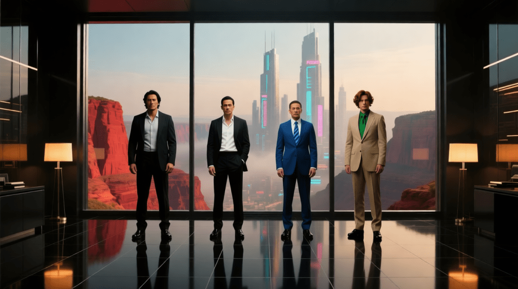 Four choices, four candidates for the favor.