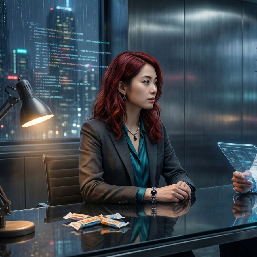 Kauro Sato and Rei in lab.