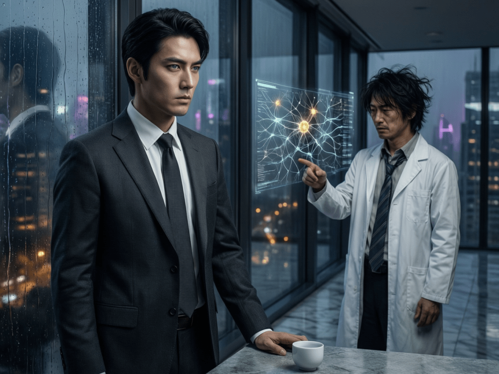 Takumi and Doctor Kauro Sato.